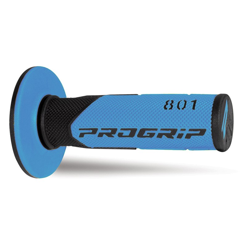 Paire de poignées off-road Pro Grip 801 - noir bleu clair