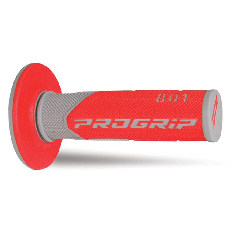 Paire de poignées off-road Pro Grip 801 - gris rouge