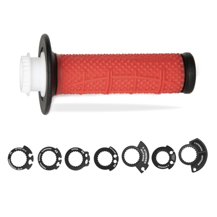 Paire de poignées Lock-On Pro Grip 809 - noir rouge