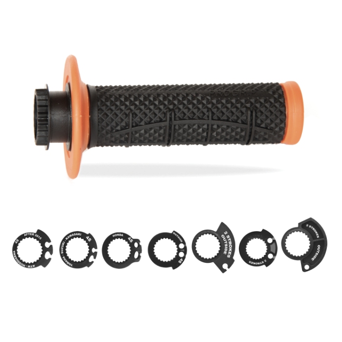 Paire de poignées Lock-On Pro Grip 809 - orange noir