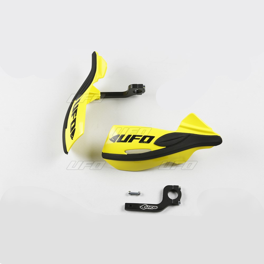 Paire de protège-mains UFO PATROL universel jaunes