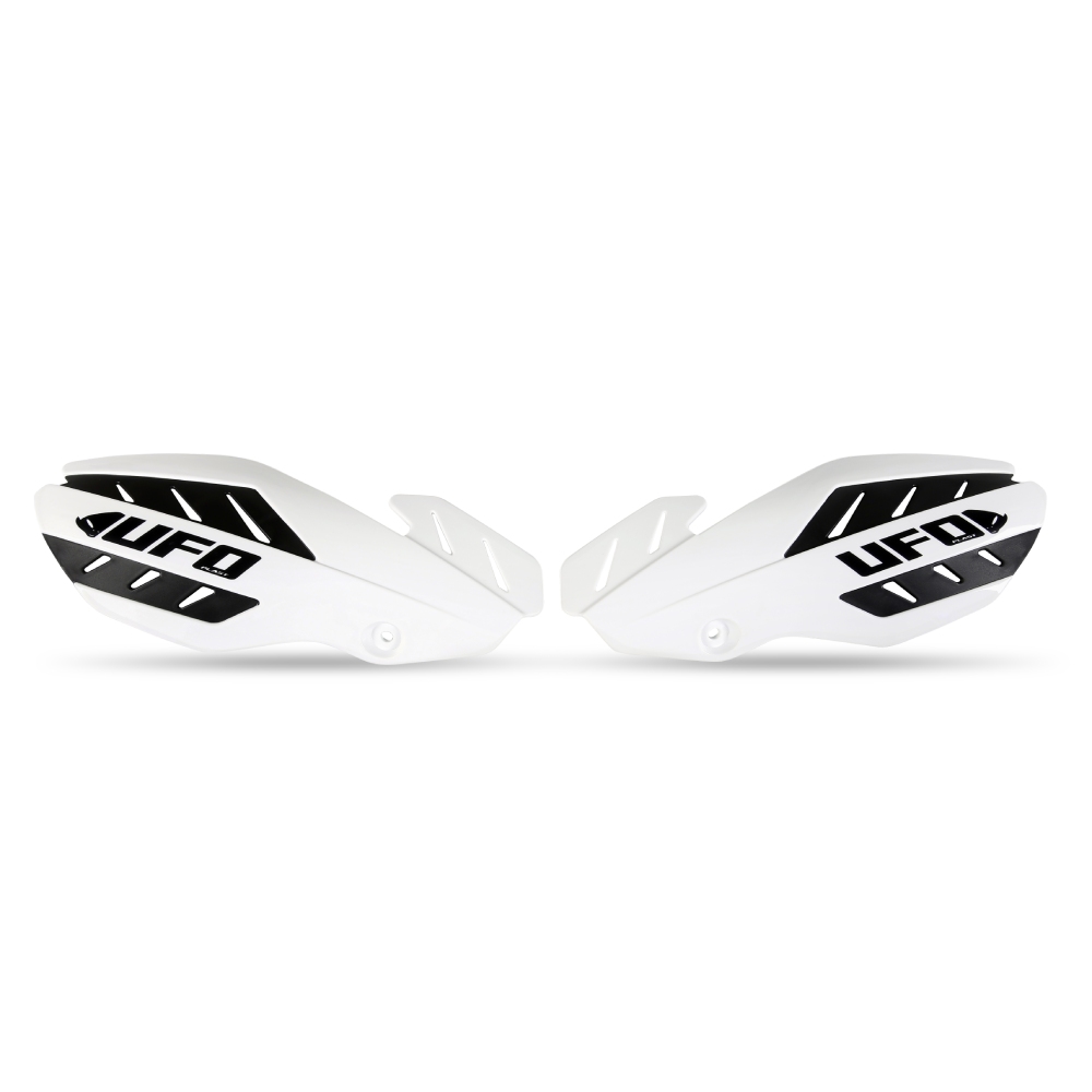 Paire de protège-mains UFO FLAME blancs