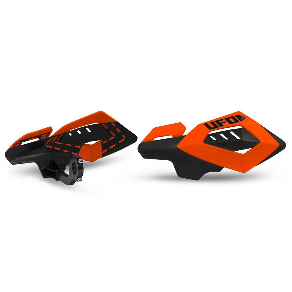 Paire de protège-mains UFO ARCHES universel orange fluo