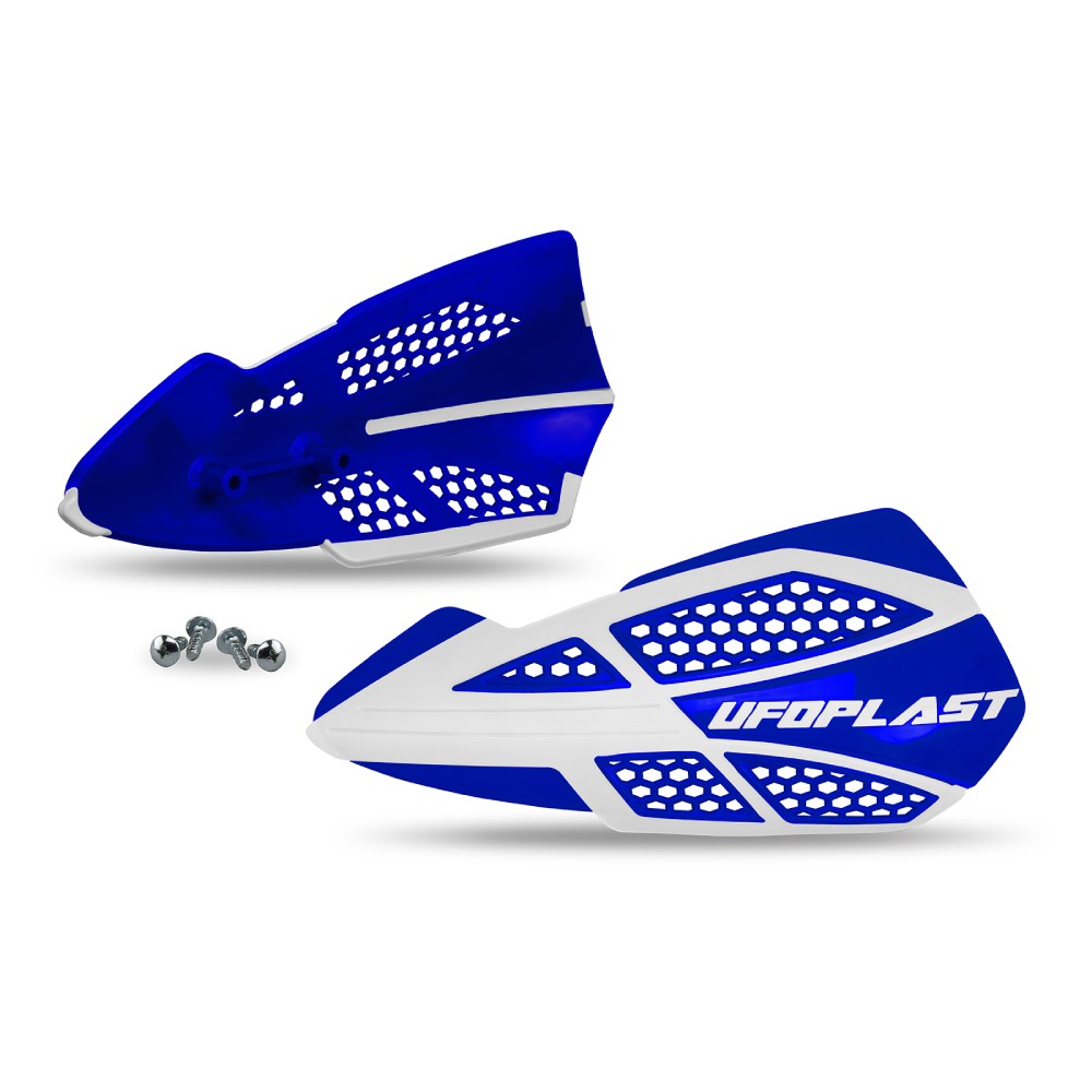 Paire de protège-mains UFO VOYAGER pour fixations de leviers bleu