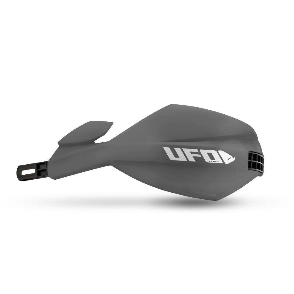 Paire de protège-mains fermés UFO MUGAN pour guidon 28,6 mm grises