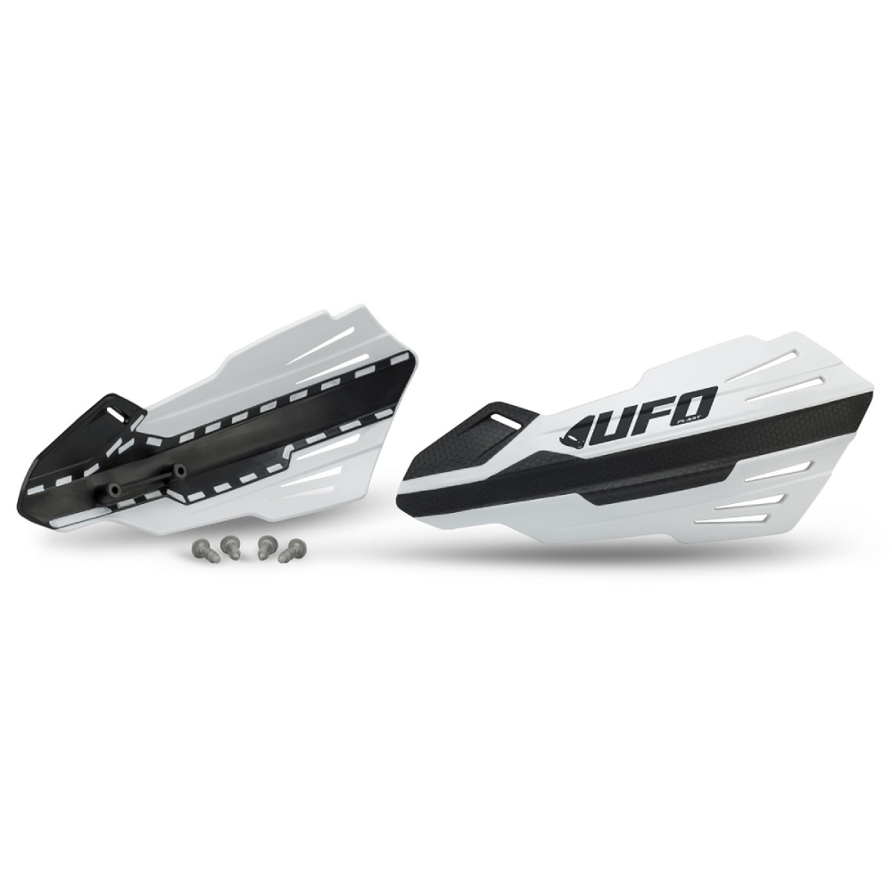 Paire de protège-mains UFO MERCURY pour fixations de leviers blancs