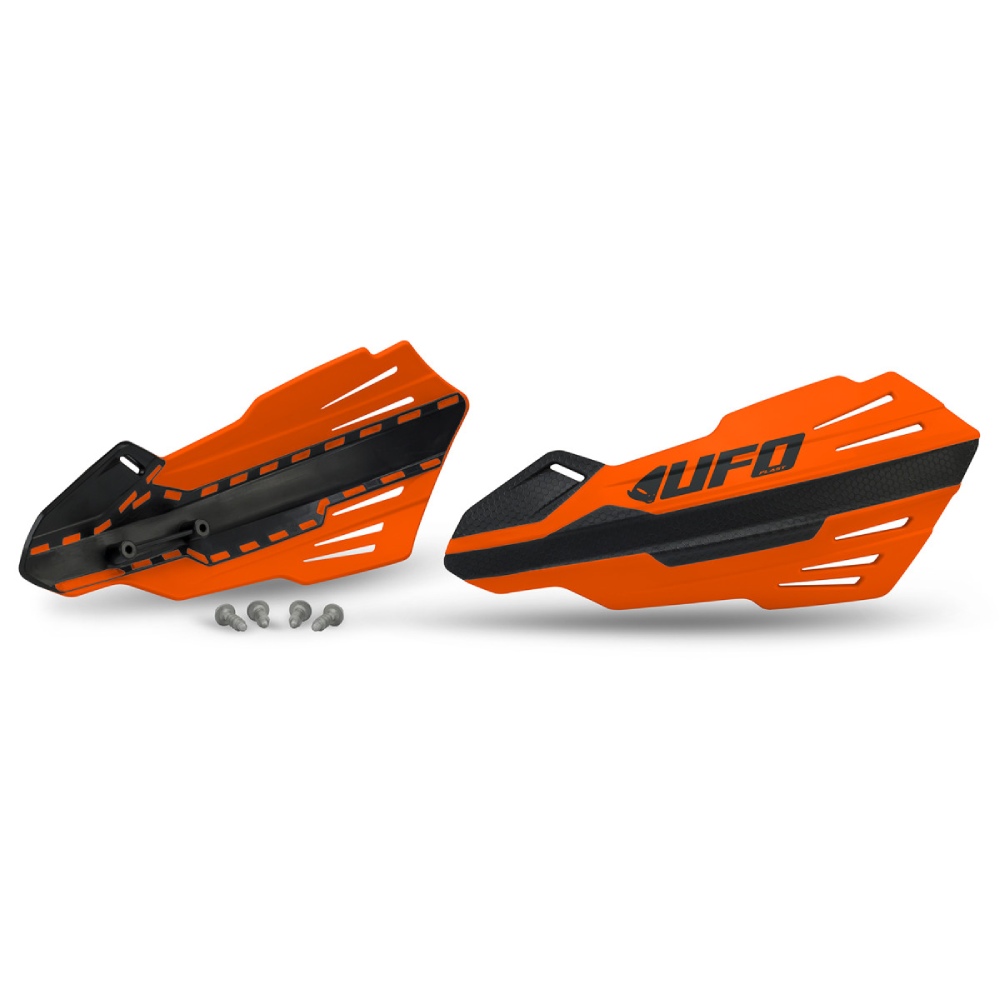 Paire de protège-mains UFO MERCURY pour fixations de leviers orange