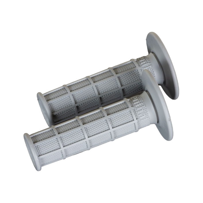 Paire de poignées off-road Renthal Original Full Waffle Soft - gris chiaro R-G092