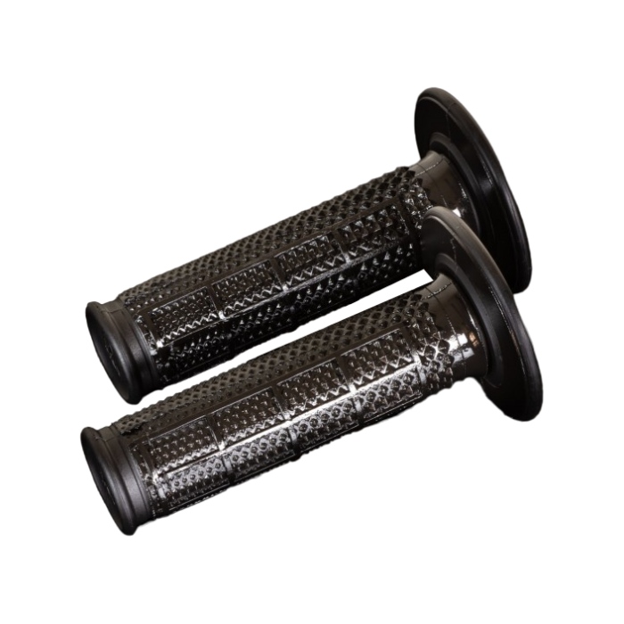 Paire de poignées off-road Renthal Dual Half Waffle Tapered - noires