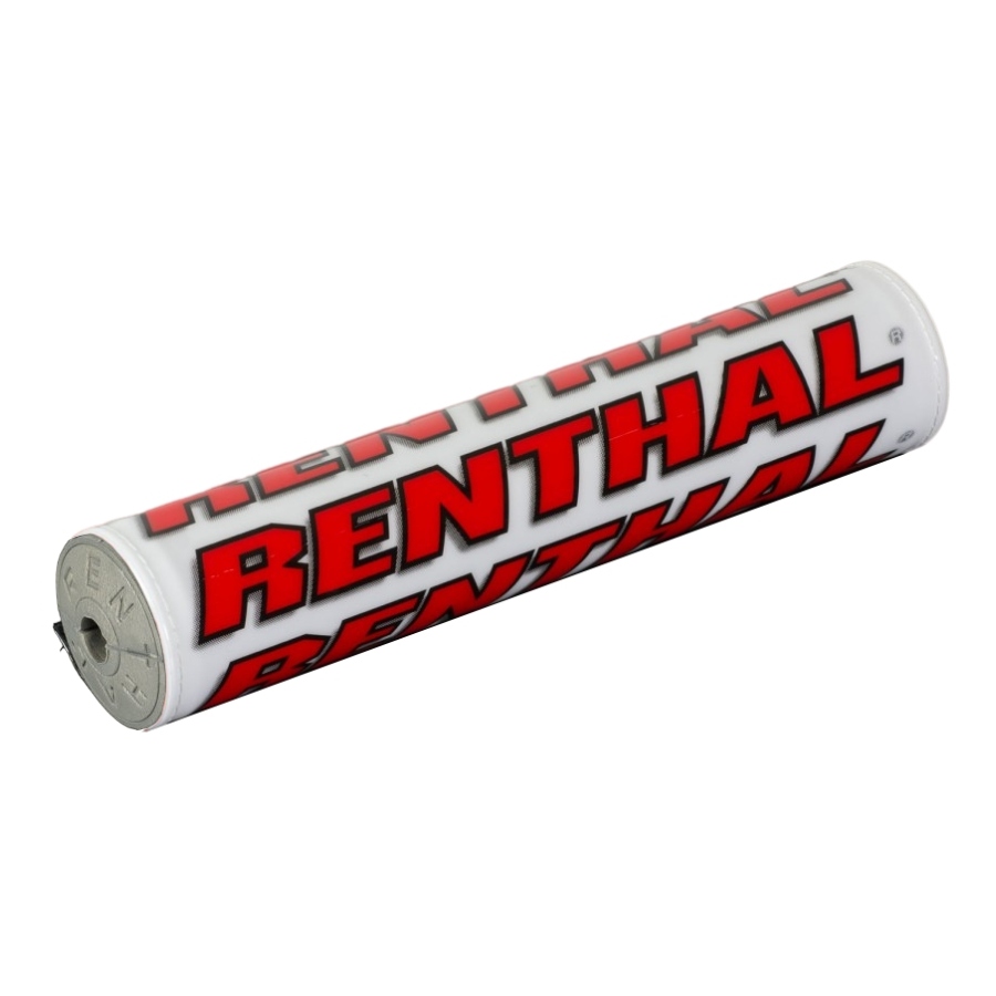 Mousse de guidon Renthal blanc et rouge - Guidon avec barre transversale