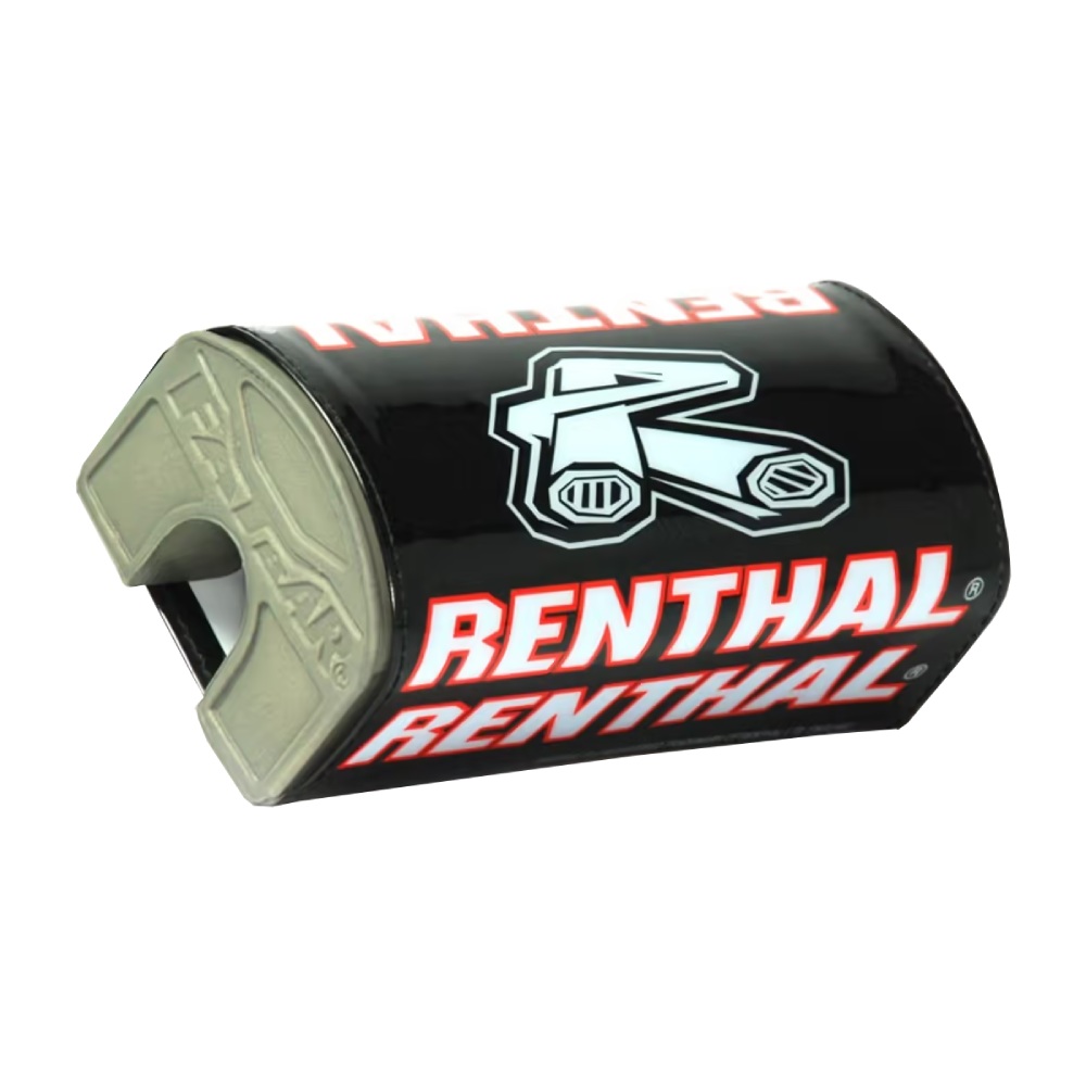 Mousse de guidon Renthal noir et rouge - Guidon sans barre transversale