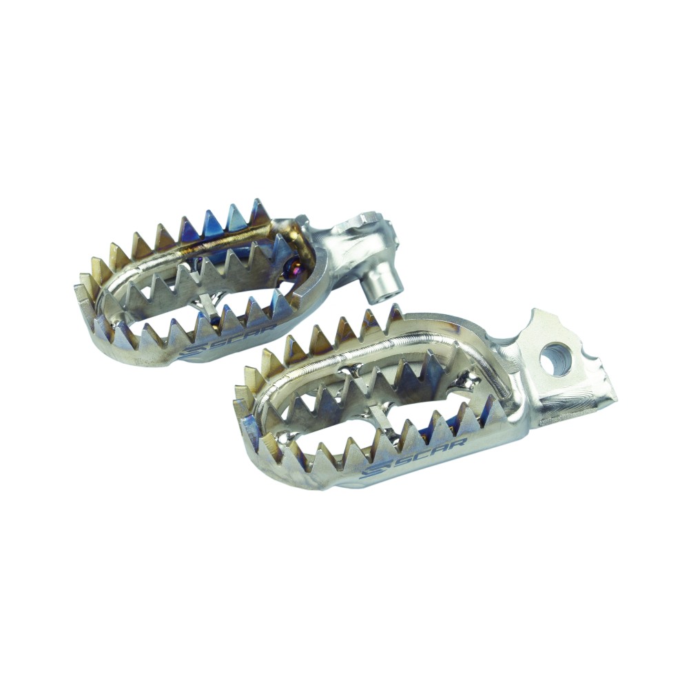 Repose-pieds en titane Scar Fantic 250 XX (22-25) Gripper S1516