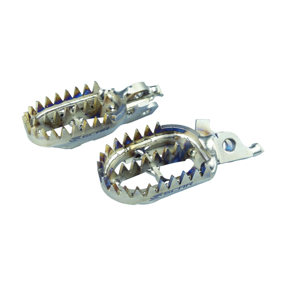 Repose-pieds en titane Scar Honda CRF 250 R (04-26) Gripper S2516