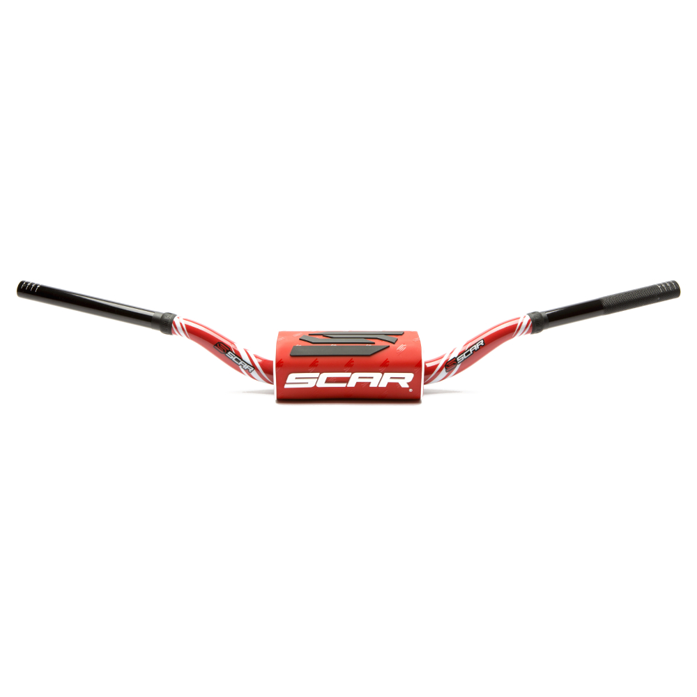 Guidon Scar 28.6 mm O2 Graphic Colour cintrage RC rouge-rouge