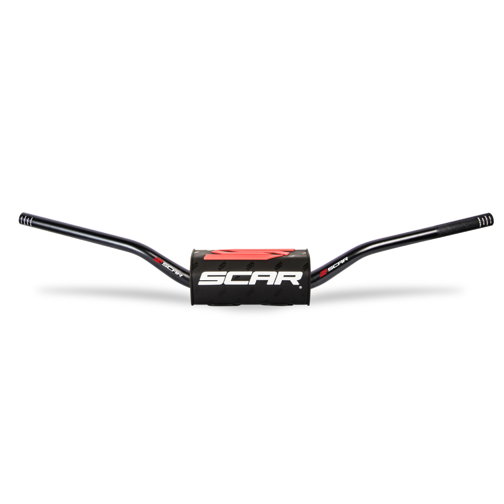 Guidon Scar 28.6 mm O2 cintrage Villopoto/Stewart noir-noir