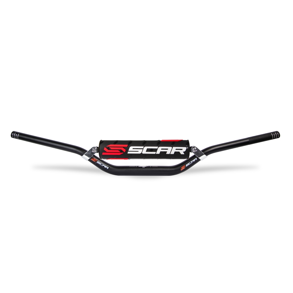 Guidon Scar 28.6 mm Cross Bar X2 cintrage Villopoto/Stewart noir-noir S9262BK