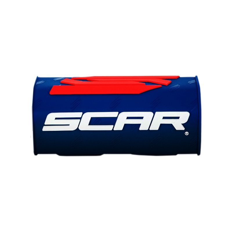 Mousse de guidon Scar bleu foncé et blanc - Guidon sans barre transversale