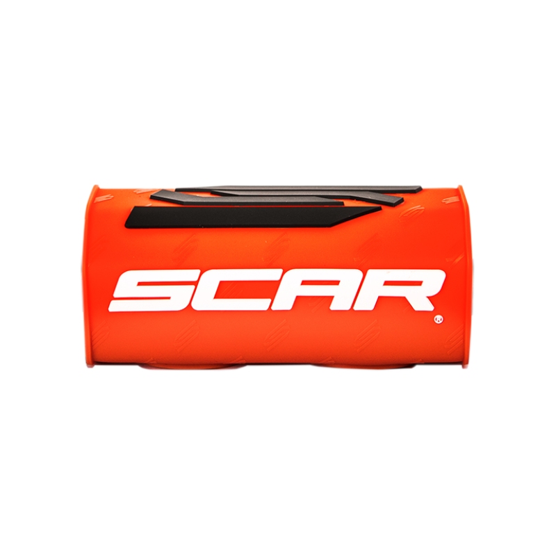 Mousse de guidon Scar orange fluo et blanc - Guidon sans barre transversale