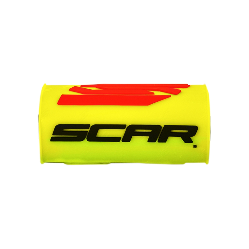 Mousse de guidon Scar jaune fluo et noir - Guidon sans barre transversale