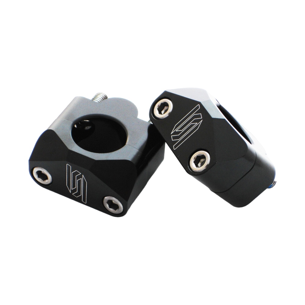 Kit d’adaptateurs pour guidon 28,6 mm sur tés de fourche da 22 mm noirs - Scar