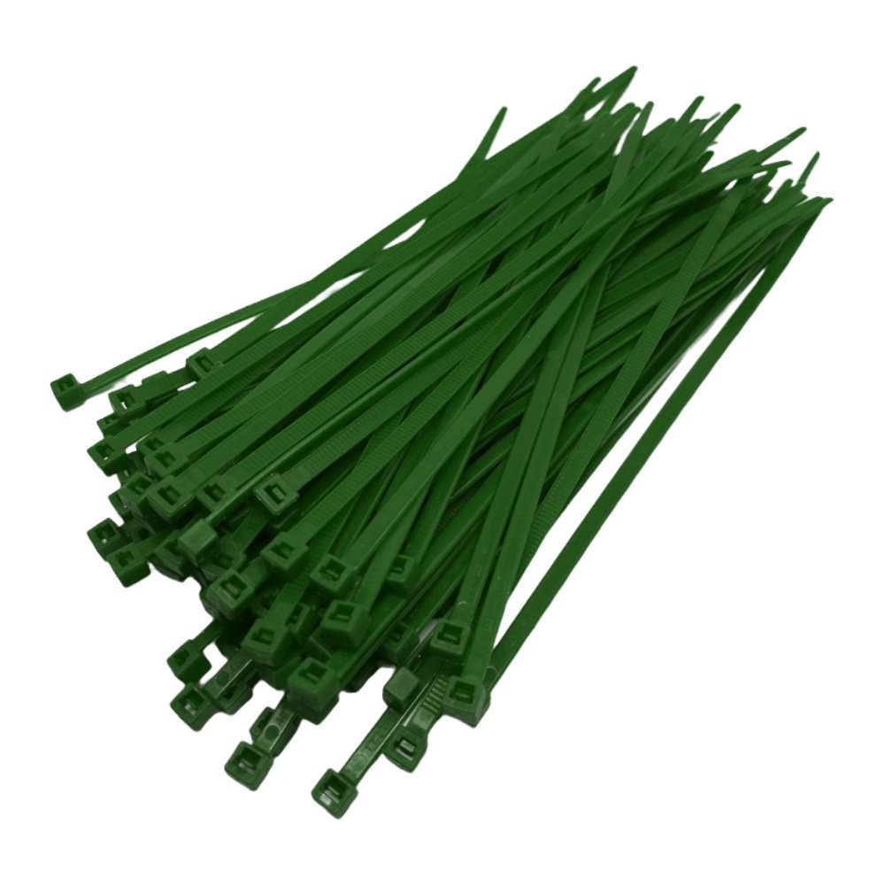 Colliers en nylon Artein 4,5 x 200 mm verts
