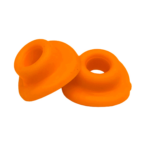 Paire de joints caoutchouc de valve de chambre à air orange