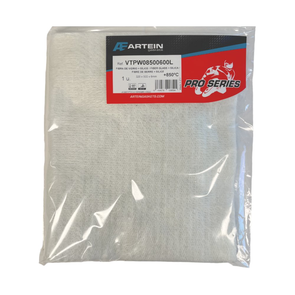 Feuille de laine de verre Artein 32cm x 50cm universel 850°C VTPW08500600L