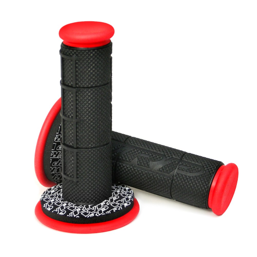 Paire de poignées off-road WRP e donut - rouge noir
