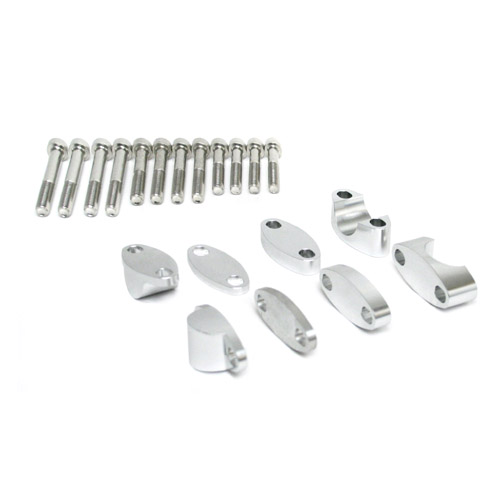 Kit de rehausse de guidon 22 mm grises - WRP WDL-9011