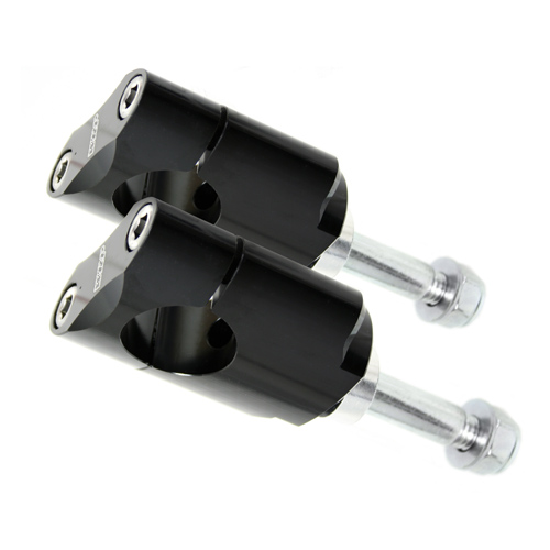 Kit de supports de guidon 28.6 mm hauts noirs - WRP WDL-P9020